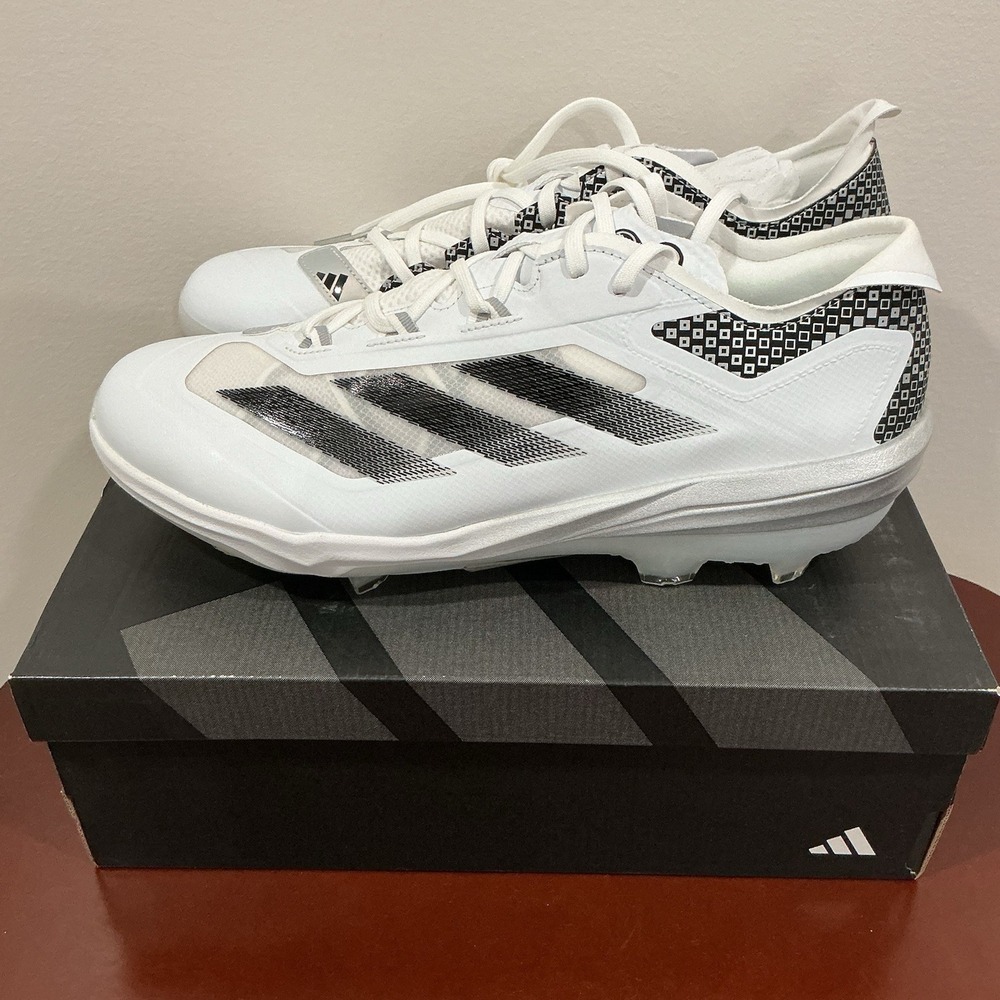 adidas Adizero Impact TPU Baseball Cleats Silver IH 4730 Men's Size 14 NEW